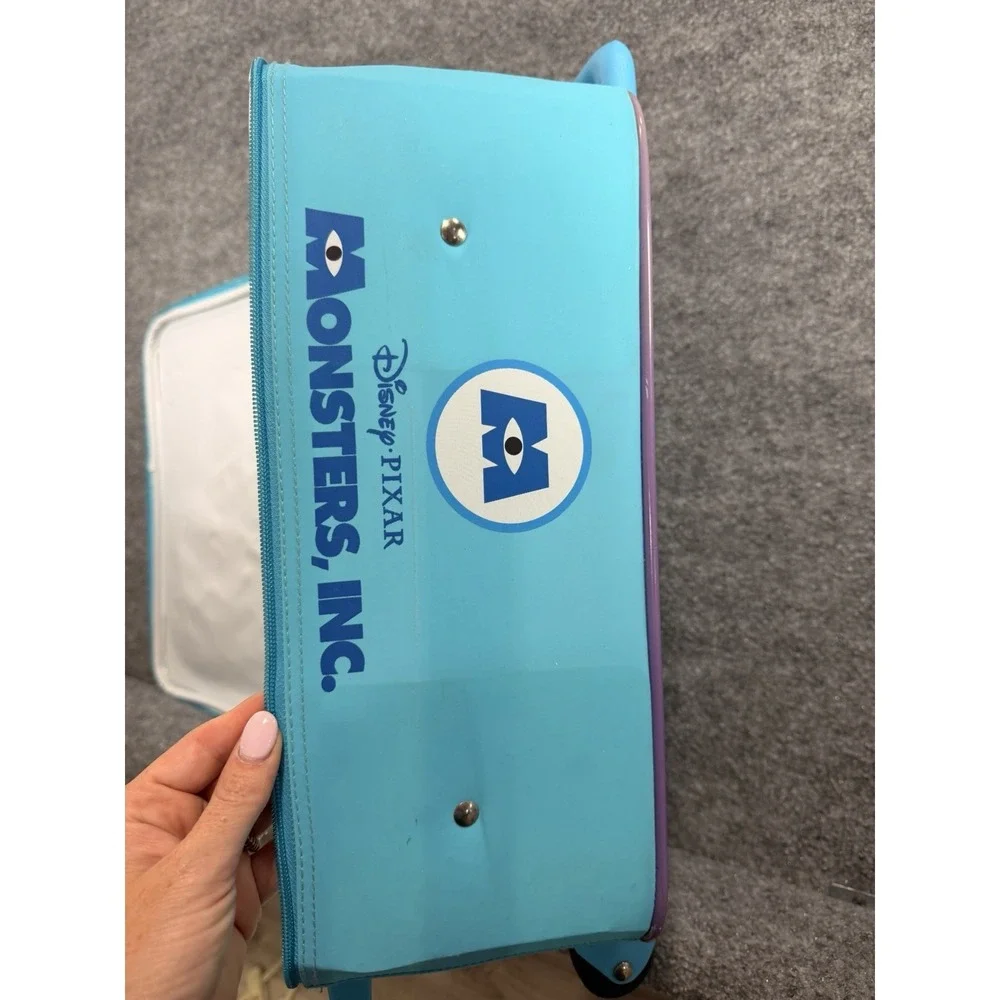 Official Disney Store Monsters Inc. Sulley Kids Rolling Suitcase Luggage Rare
